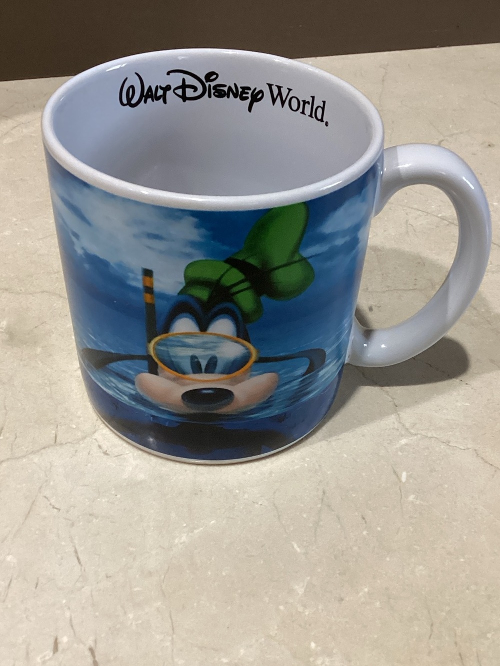 Disney Snorkeling Goofy Cup Oversized Mug